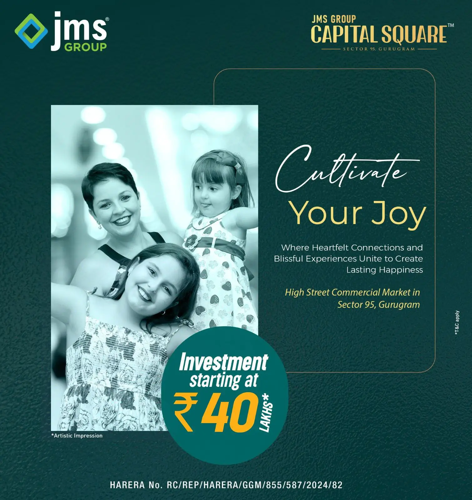 JMS Captial Square Sec 95 Retail Nation Society shops Price