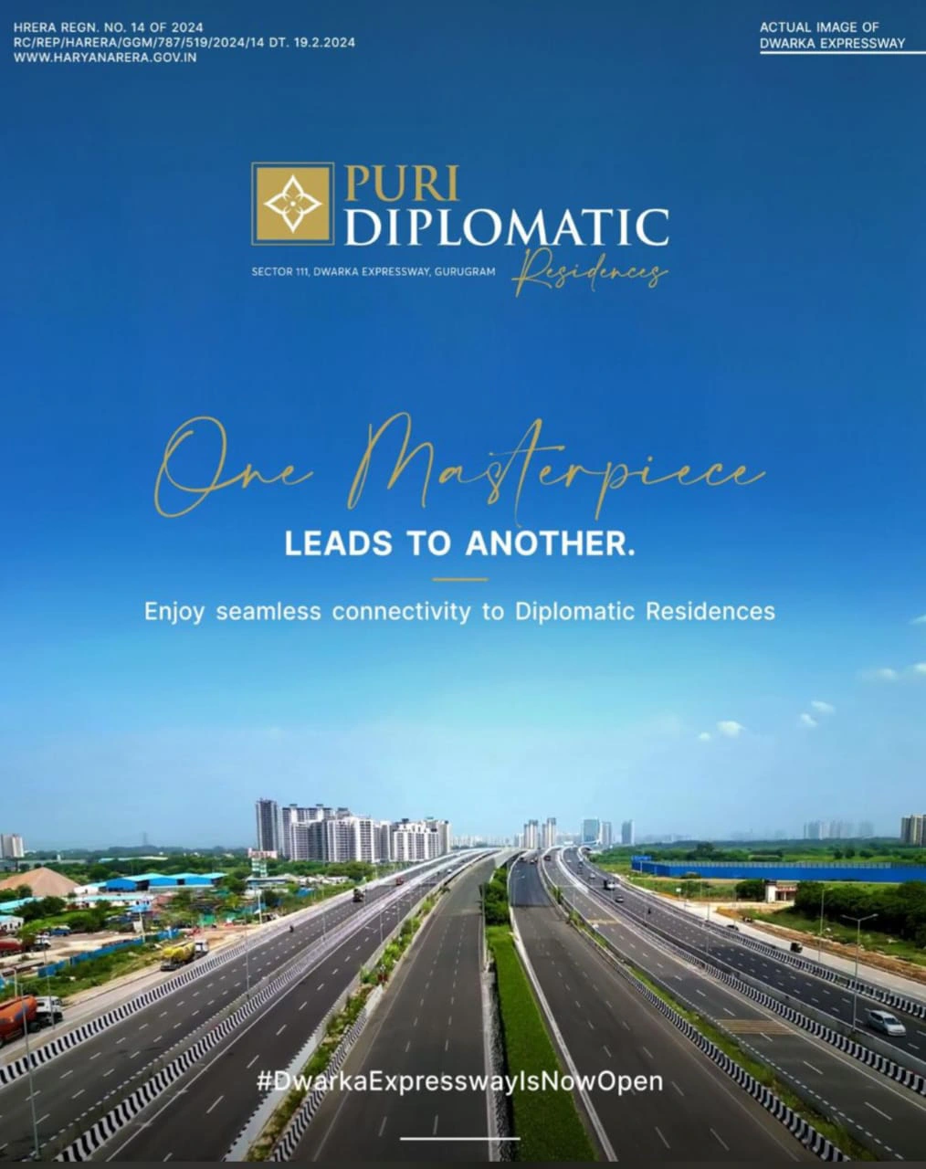 PURI DIPLOMATIC RESIDENCES Sector 111 Dwarka Expressway New Launch